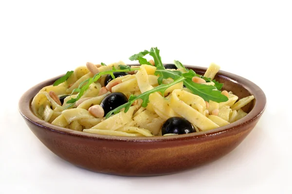 Pasta with rucola — Stock Photo, Image