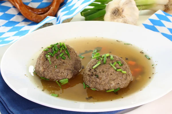 stock image Liver dumpling soup