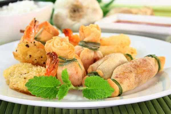 Various Thai Specialties Chilli Dip — Stock Photo, Image
