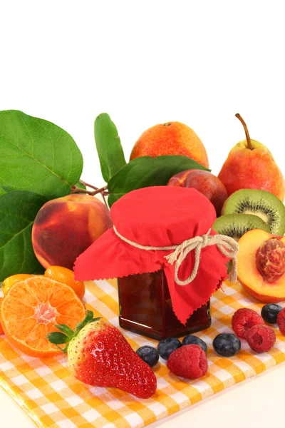 Mixed fruit jam — Stock Photo, Image