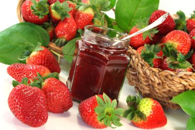 Strawberry jam clipart