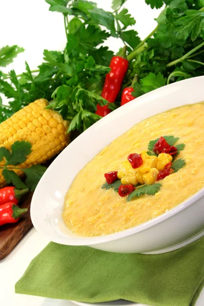 Corn soup — Stock Photo, Image