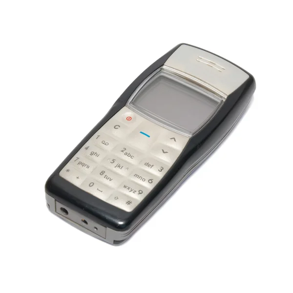 Stříbrný retro mobilní telefon — Stock fotografie