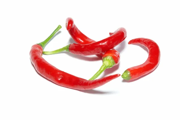 Pilha de pimentas vermelhas quentes — Fotografia de Stock