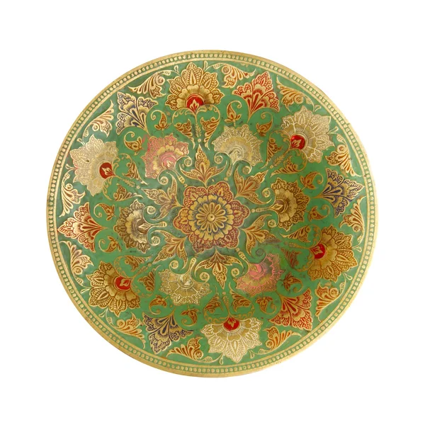 Painted metal plate. — Stock Photo, Image