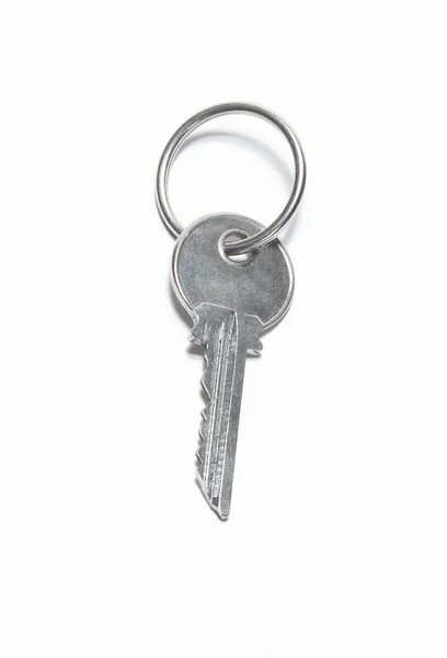 Jeden srebrny klucz — Zdjęcie stockowe