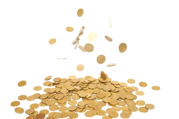 Дождь золотых монет — стоковое фото
