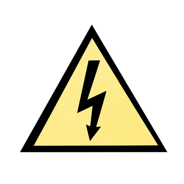 Elektrik acil işareti — Stok fotoğraf