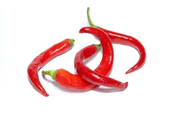 Red hot chili peppers yığını — Stok fotoğraf