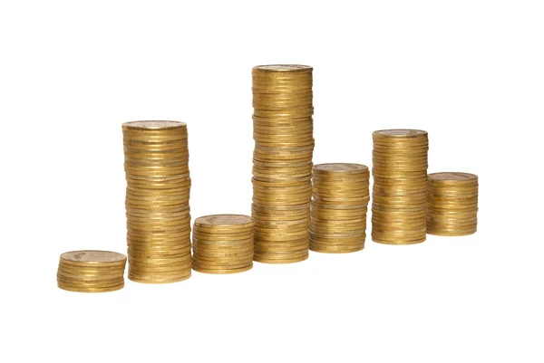 Schéma zlatých mincí — Stock fotografie