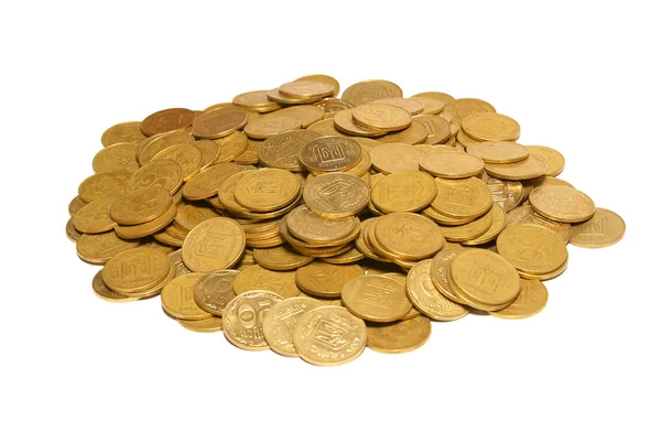 Heap of golden coins — Stock Photo, Image
