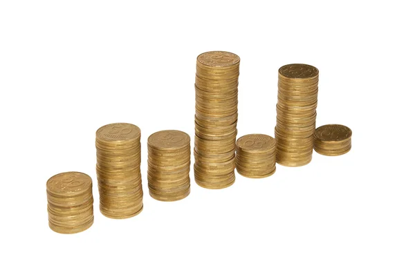 Schema delle monete d'oro — Foto Stock