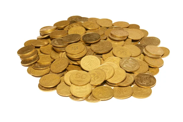 Heap of golden coins — Stock Photo, Image