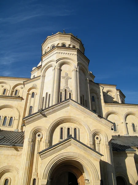 Central Entrance Sameba Cathedral Tbilisi Georgia — Stock Photo, Image