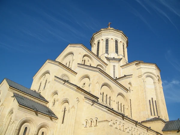 Gevel Van Sameba Kathedraal Tbilisi Georgië — Stockfoto