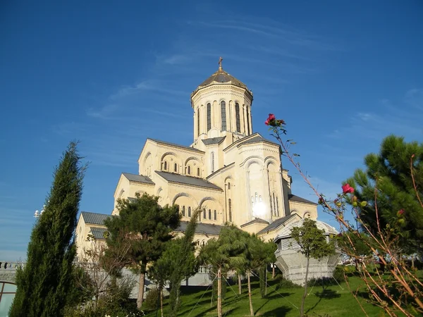 圣三位一体 Catehdral 在第比利斯 格鲁吉亚 — 图库照片