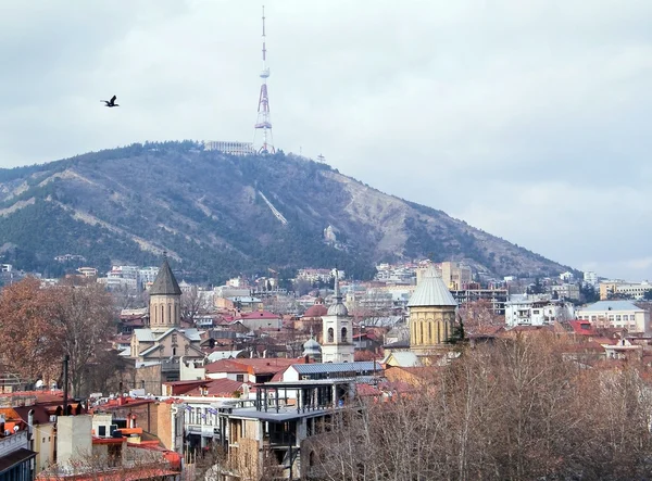 Přehled města Tbilisi — Stock fotografie