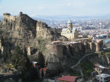 Tbilisi castle clipart