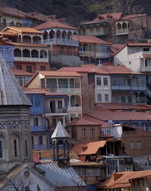 Tbilisi balconies clipart