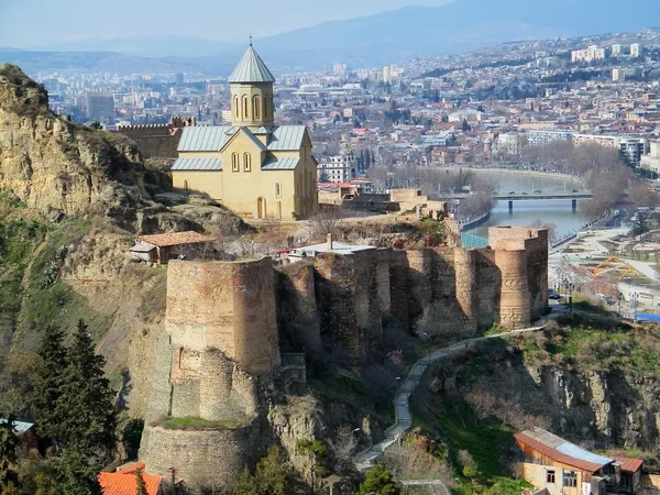 Castelo de Tbilisi Fotos De Bancos De Imagens