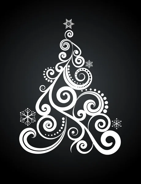 Arbre de Noël - 5 — Image vectorielle