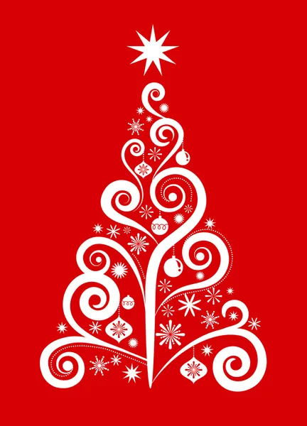 Arbre de Noël - 1 — Image vectorielle