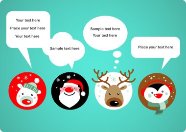 Christmas characters clipart