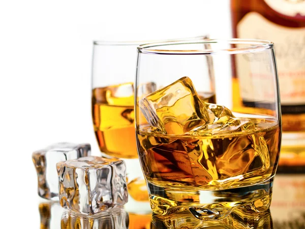 Whisky Ledem Syté Barvy — Stock fotografie