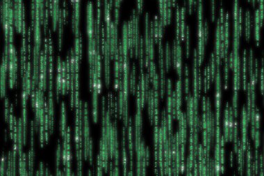 Matrix code detailed clipart