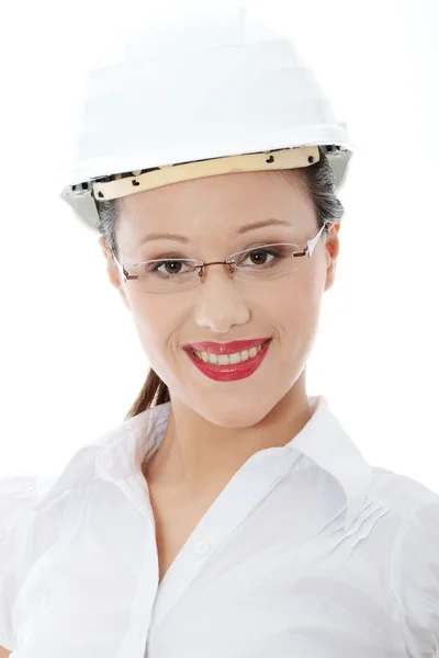 Portret van vertrouwen vrouwelijke werknemer — Stockfoto