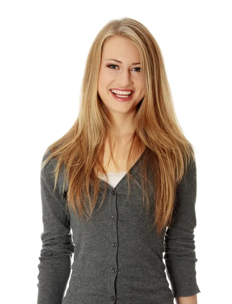 Attractive young blond woman — Stock Photo, Image