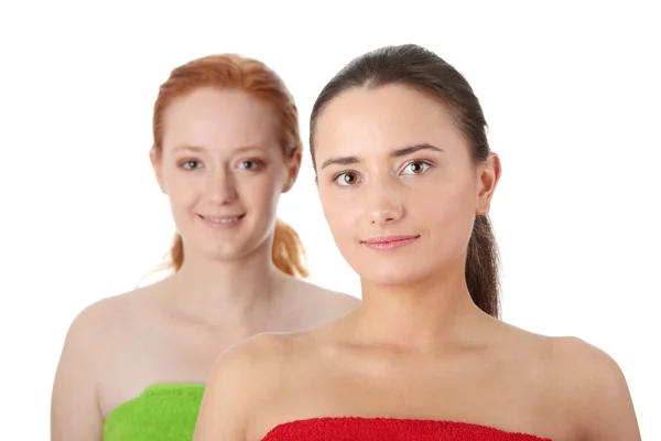 Спа - портрет двух женщин — стоковое фото