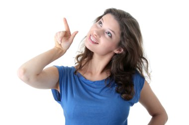 Woman pointing