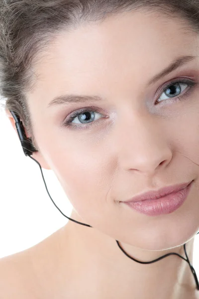 Young fitness woman with sport headphones — Stock Photo, Image