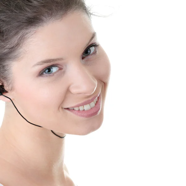 Young fitness woman with sport headphones — Stock Photo, Image