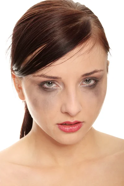 Abused woman crying Stock Picture