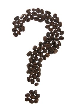 Coffe question mark clipart