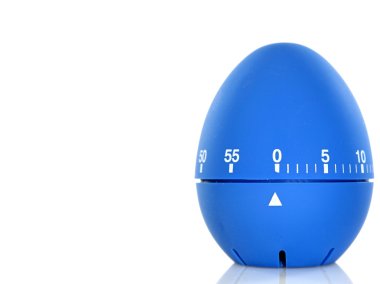 Blue egg timer clipart