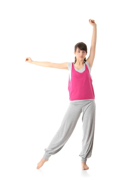 Adolescente mujer formación yoga — Foto de Stock