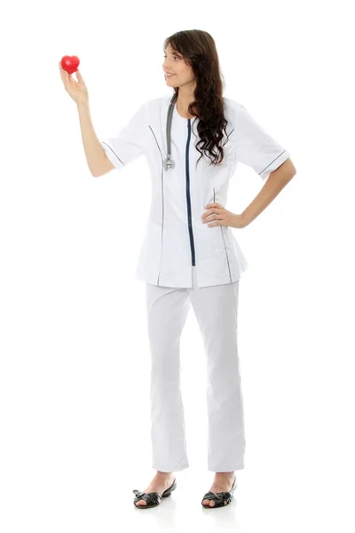 Jeune femme médecin ou infirmière — Photo