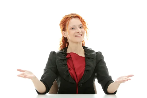 Young redhead businesswoman — Stock Photo, Image