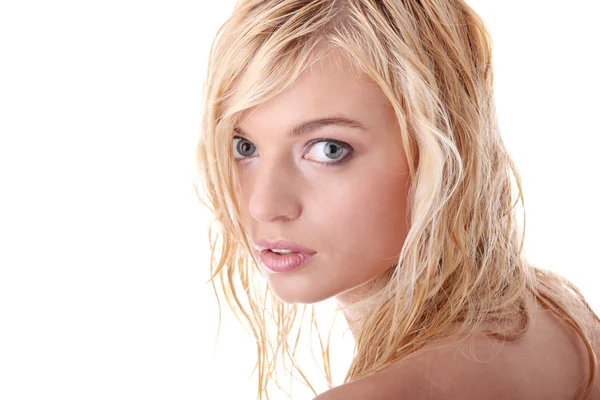 Hermosa rubia adolescente mujer —  Fotos de Stock