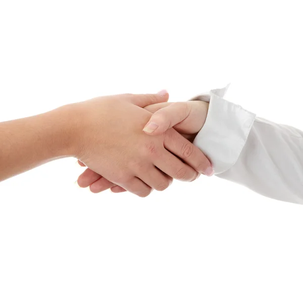 Closeup of a business hand shake — Stock Photo, Image