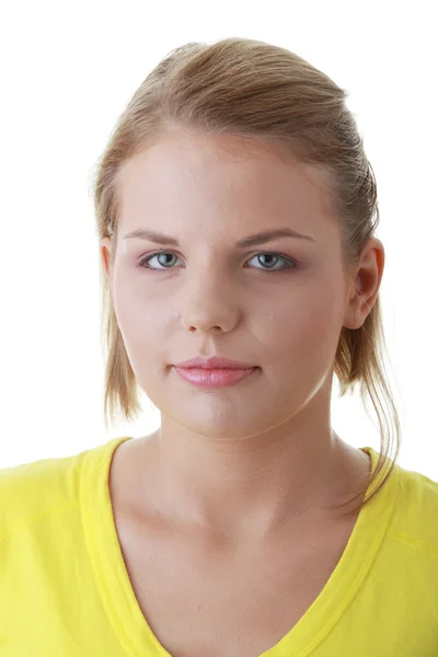 Closeup portret van een jonge vrouw — Stockfoto