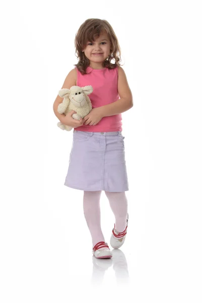 Porträt eines 5-jährigen Mädchens — Stockfoto