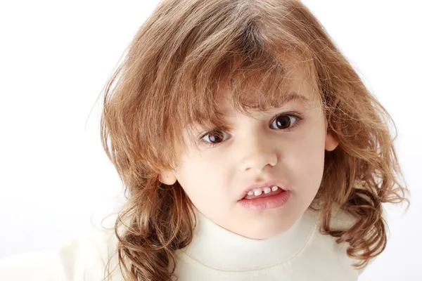 Ritratto di una bambina di 5 anni — Foto Stock