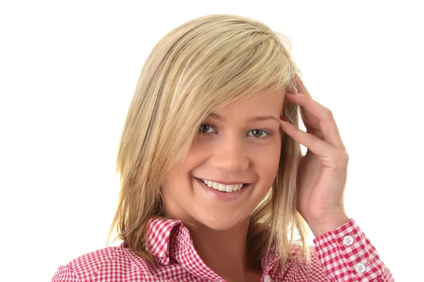 Teen blond student portrait — Stock Photo, Image