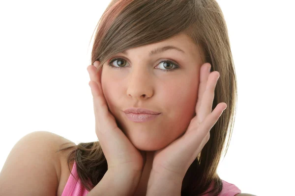 Young Woman Expression Portrait — Stock Photo, Image