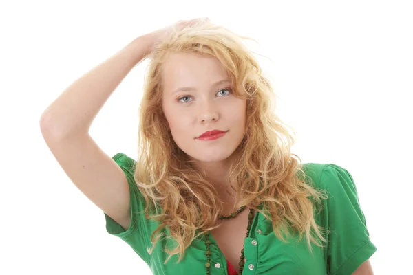 Portrait of a attractive young blonde — Stock Photo, Image