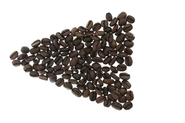 Coffe seeds tringle — Stock Photo, Image